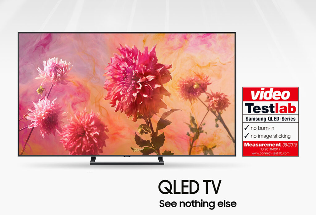 Certified by Testlab: No Burn-in with Samsung QLED TV