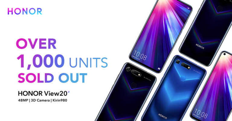 1,000 Units of the HONOR View20 Sold