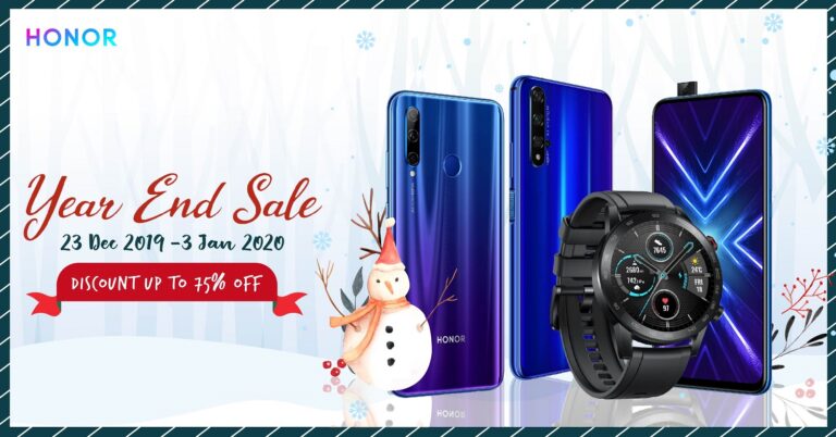 HONOR is Counting down to The New Year with Discounts up to 75% off