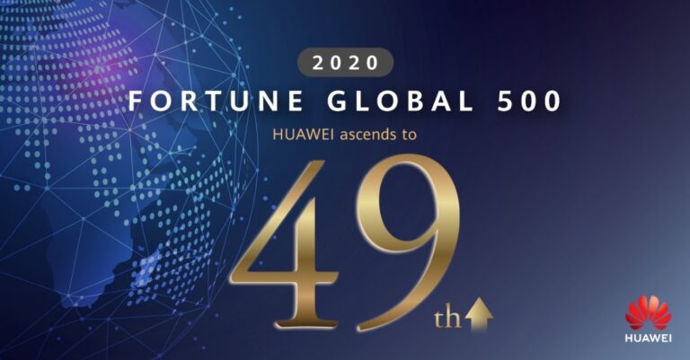 HUAWEI Rises To 49 On 2020 Fortune 500 Ranking