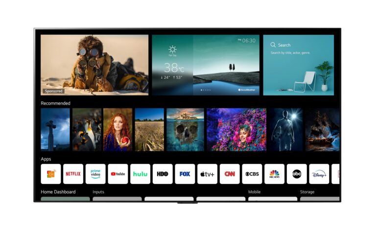LG webOS 6.0 Smart TV Platfrom Designed for How Viewers Consume Content Today