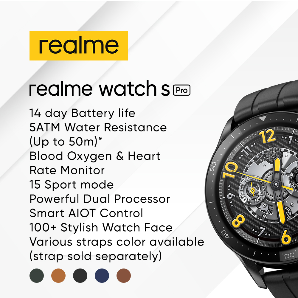realme Watch S Pro With Premium Stainless Steel Case Will Be Priced at RM599