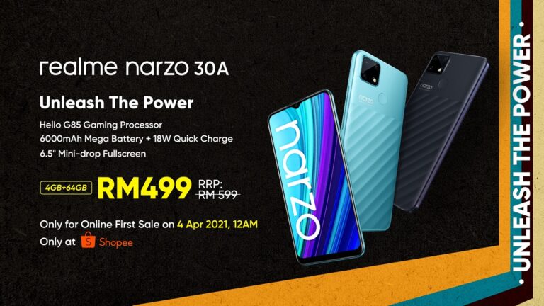 realme Narzo 30A Revealed Along With Three Gaming Accessories for Young Malaysian Mobile Gamers