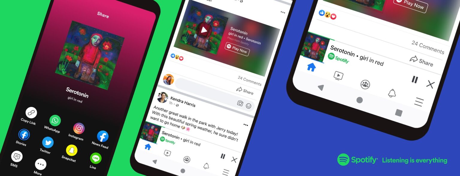Experience Songs and Podcasts from Spotify Miniplayer Directly in Your Facebook App