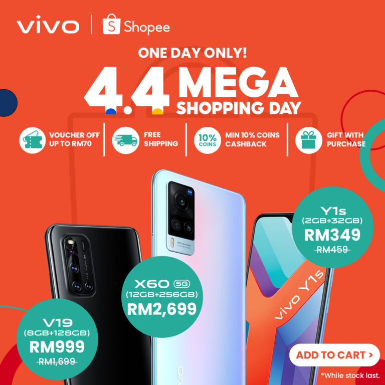 vivo Offers Limited-Time Promotions to Celebrate Shopee 4.4 Mega Shopping Day