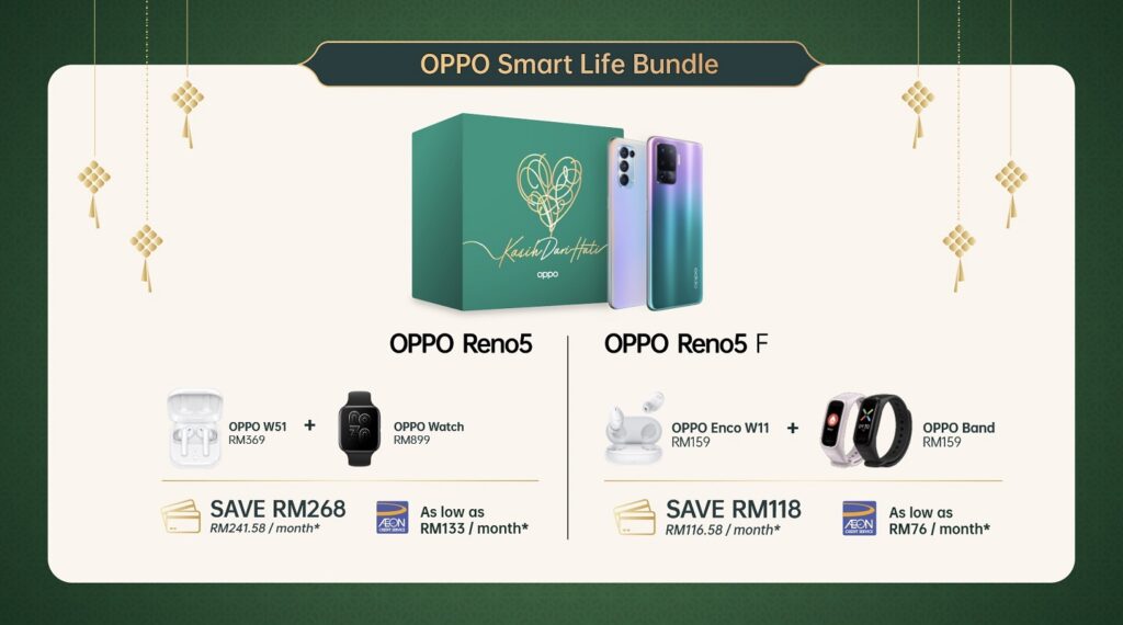 Celebrate Raya with a New OPPO Reno5 5G at RM200 Less