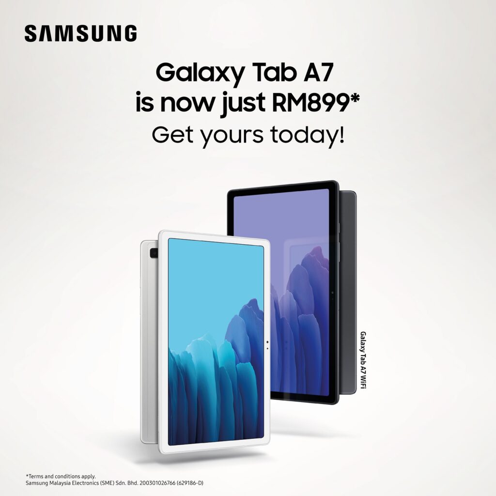 Samsung Galaxy Tab A7 is Now Cheaper at Only RM899