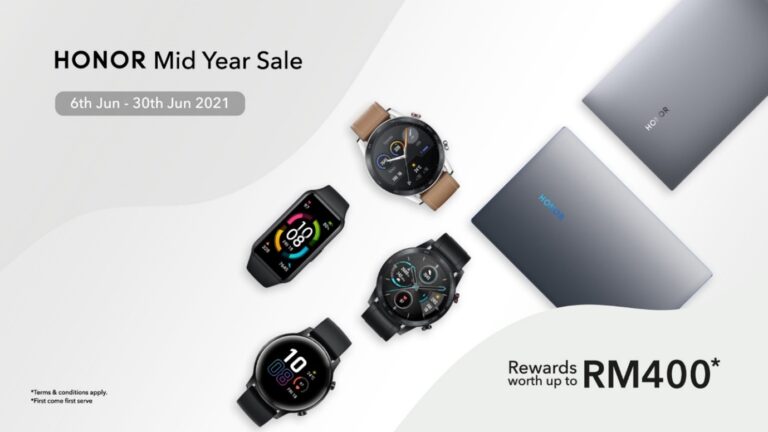 HONOR Malaysia’s Mid Year Sale Starts From 6th June Till 30th June 2021
