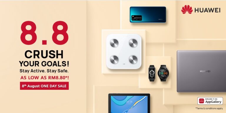 Celebrate 8.8 With HUAWEI Store Online, Shopee And Lazada to Get Shocking Discounts