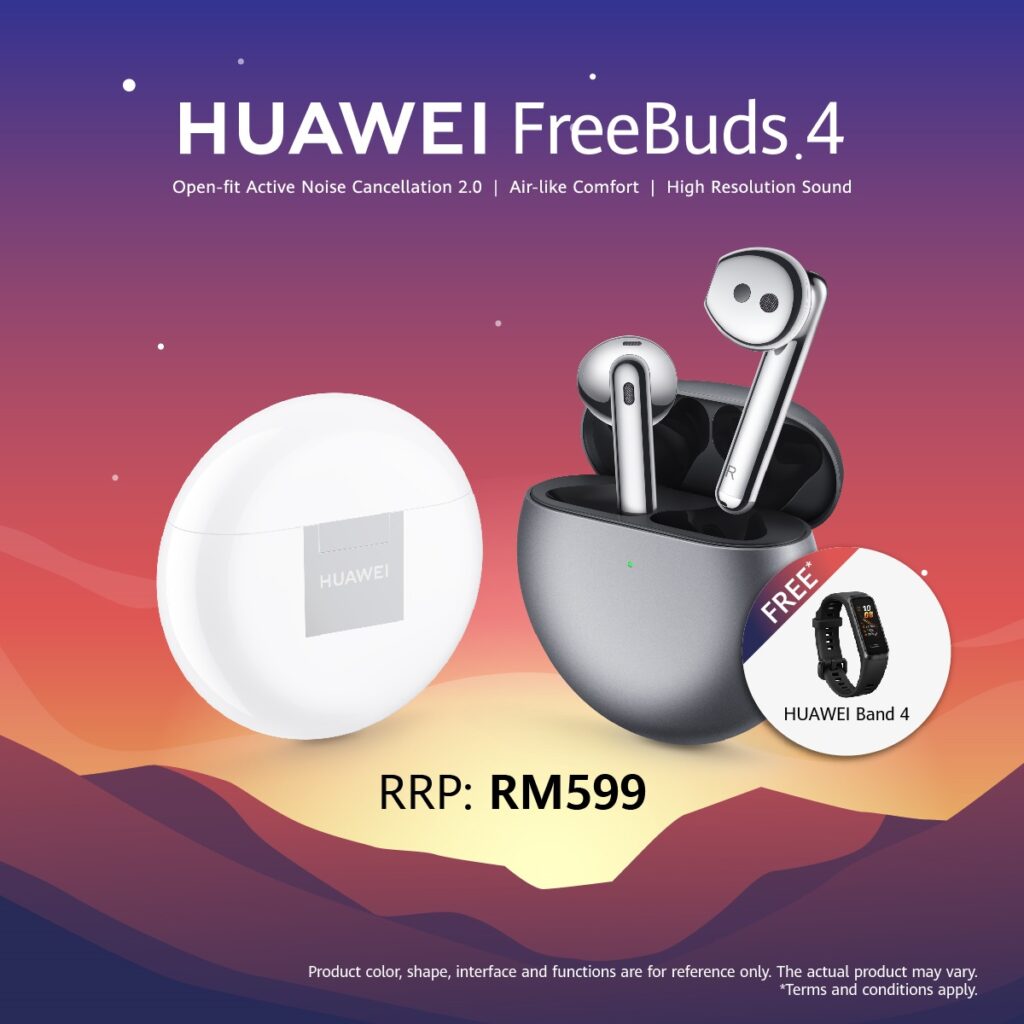 Pre-Order The Latest HUAWEI FreeBuds 4 Priced At RM599