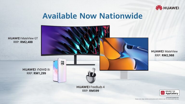 Experience HUAWEI’s All-Scenario Lifestyle with The HUAWEI nova 8i, FreeBuds 4, MateView and MateView GT