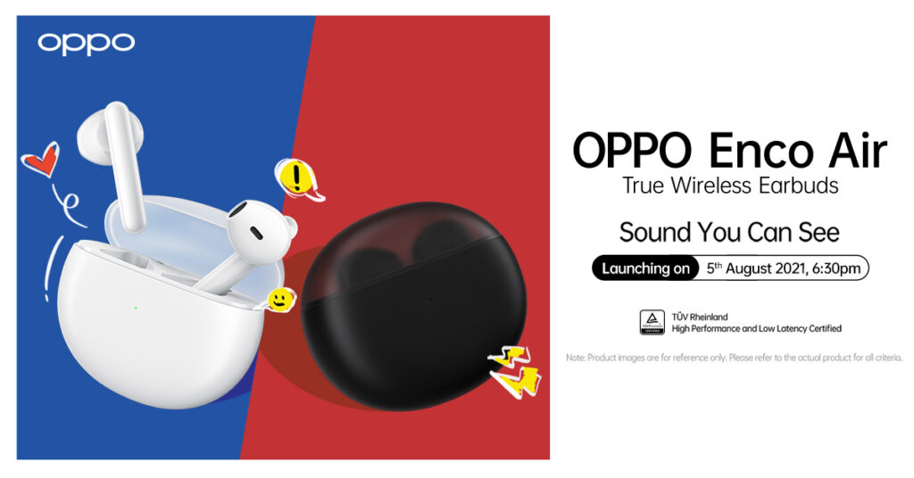 OPPO Enco Air TWS Earbuds to Make its Debut Alongside the OPPO Reno6