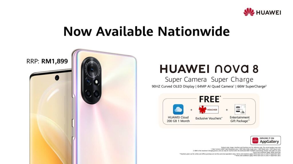 HUAWEI nova 8 Officially Launches in Malaysia, Priced at RM1,899