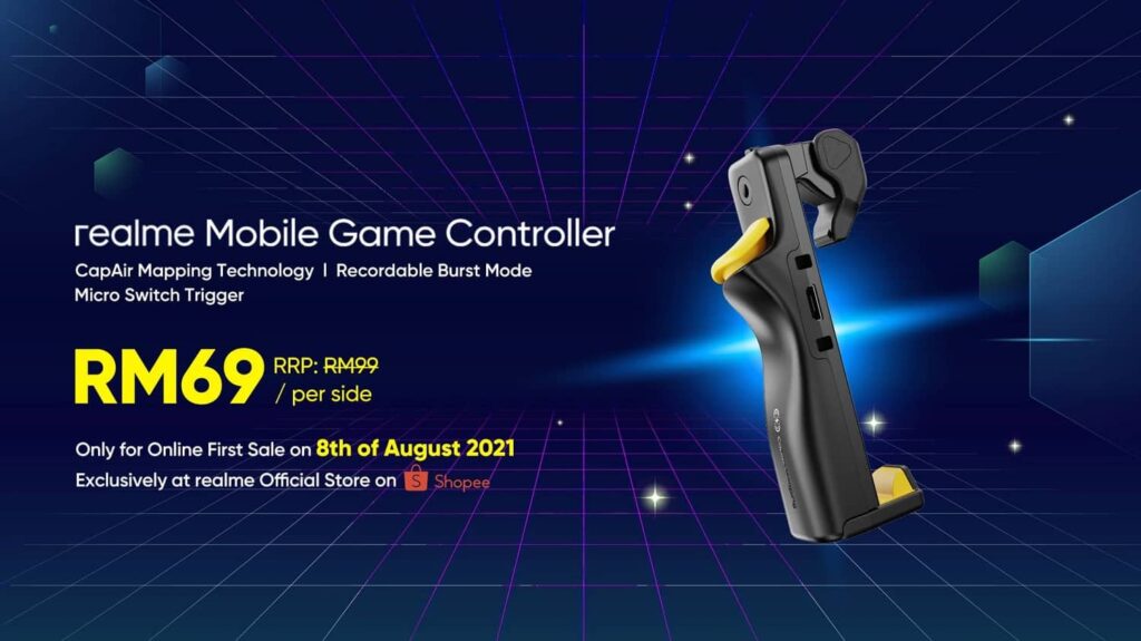 realme Alkaline Battery and realme Mobile Game Controller First Sale on Shopee
