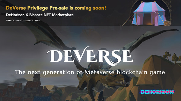 DeHorizon Foundation is to initiate DeVerse, Blockchain-based MMO/RPG Metaverse, making "Play for fun and to earn" into reality