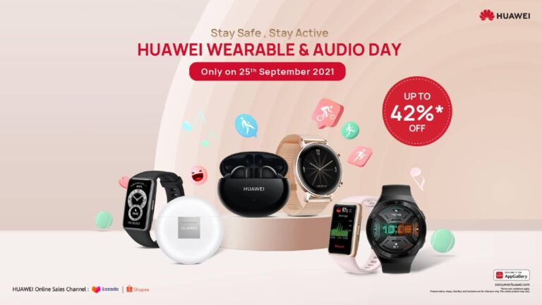 Save More On Your New HUAWEI Wearable and Audio Gadgets on 25th September