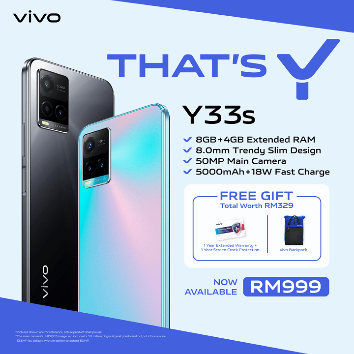 vivo Malaysia is Launching vivo Y33s - Sleek and Trendy Smartphone that Sparks Creativity