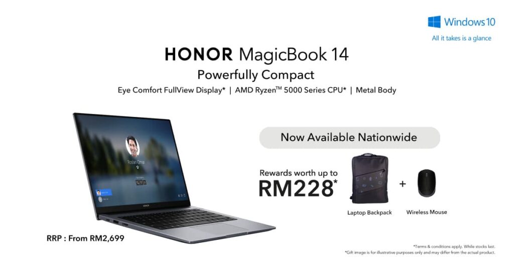 The Stunning HONOR MagicBook 14 Now Available Nationwide