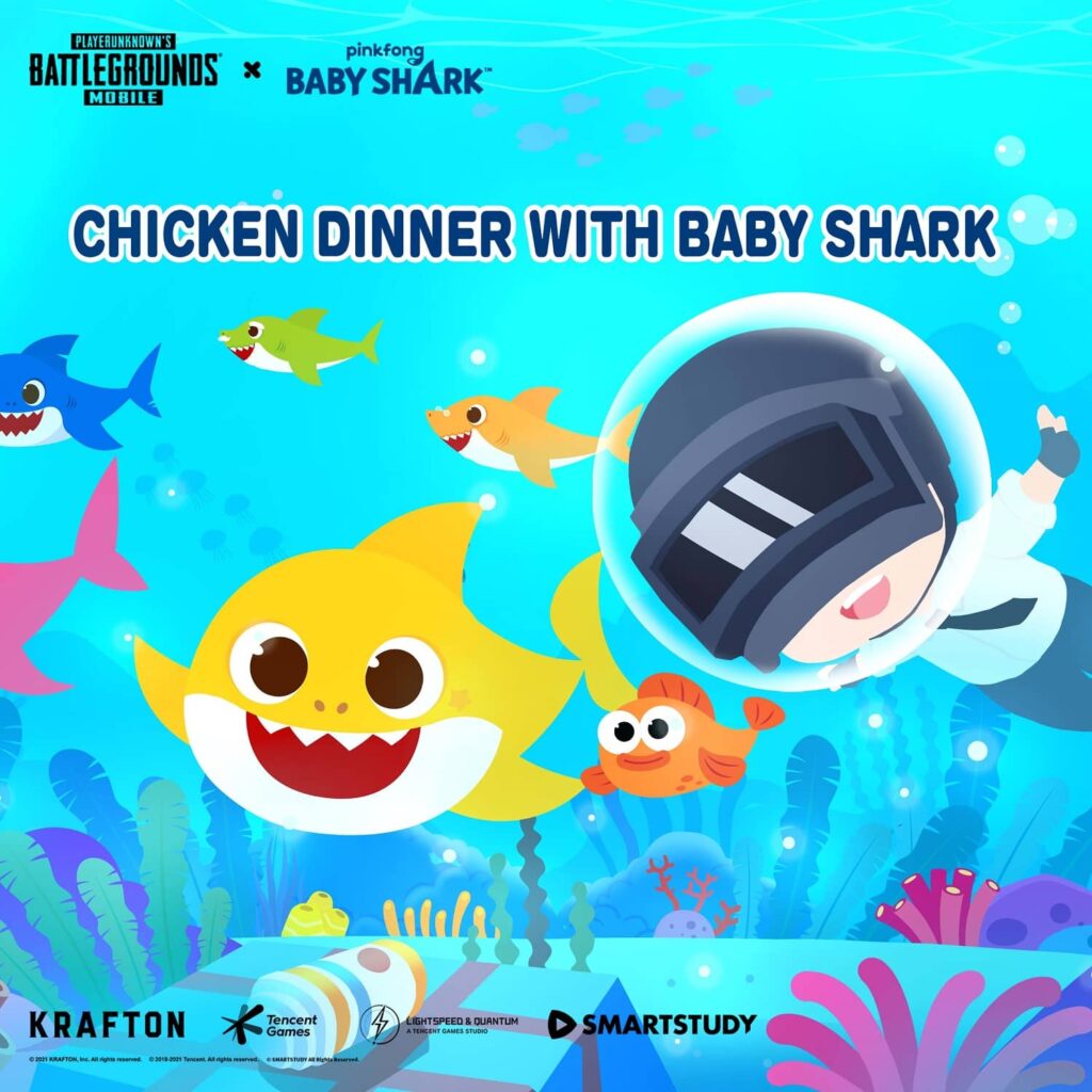 PUBG Mobile Collaborates With Baby Shark To Drop Various Themed In-Game Items