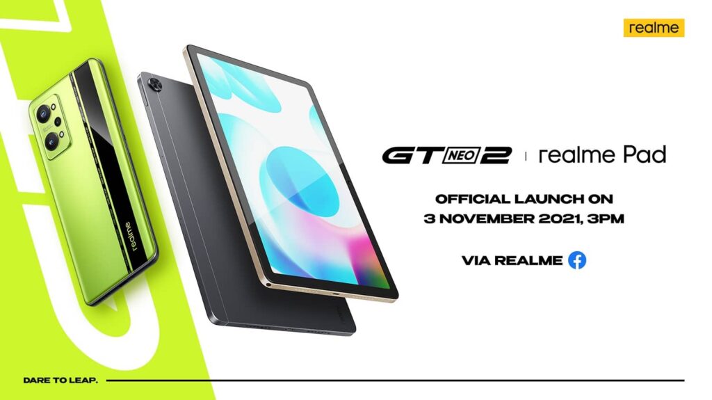 realme Gt Neo2 And realme Pad To Be Launched This 3rd November