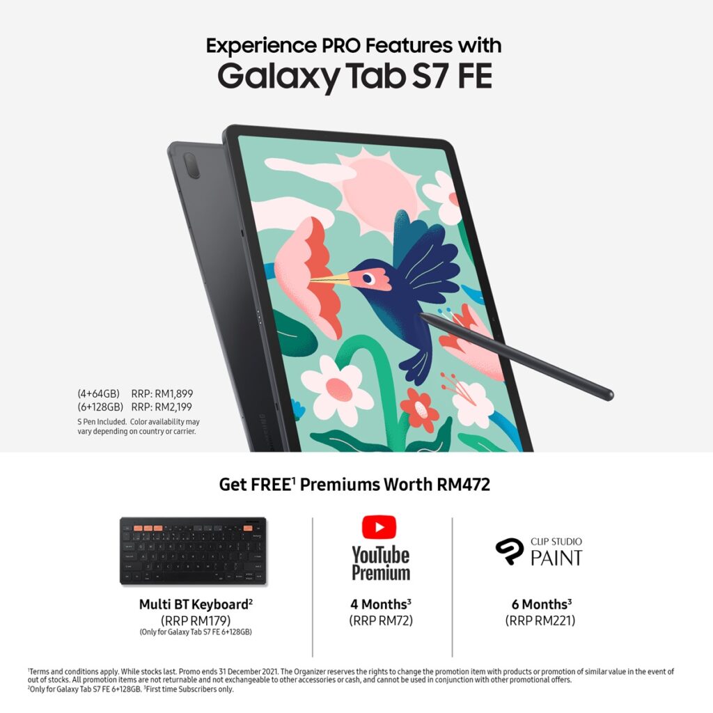 Tab S7 FE, Miraculous Game Changer with the Most Powerful Battery Performance Ever