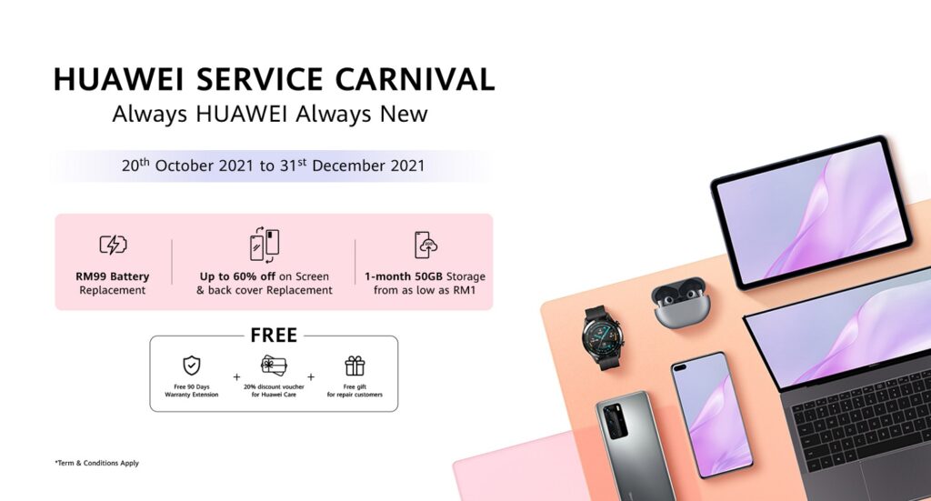 HUAWEI Launches Service Carnival With Exclusive Offers And Rewards