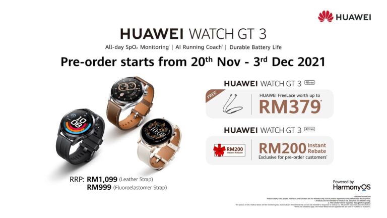 HUAWEI Unveils HUAWEI WATCH GT 3, HUAWEI WATCH GT Runner and HUAWEI FreeBuds Lipstick
