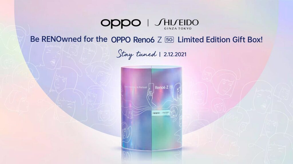 OPPO Collaborates with Shiseido for the OPPO Reno6 Z Limited Edition Gift Box
