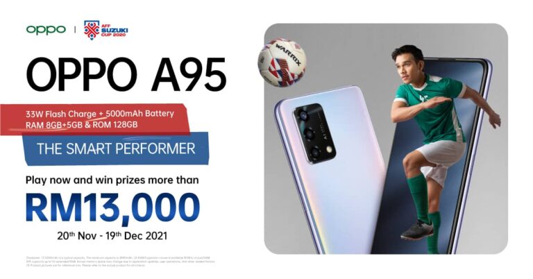 OPPO Invites Football Fans to Join the Excitement of the #OPPOA95 #TheSmartPerformer Contest