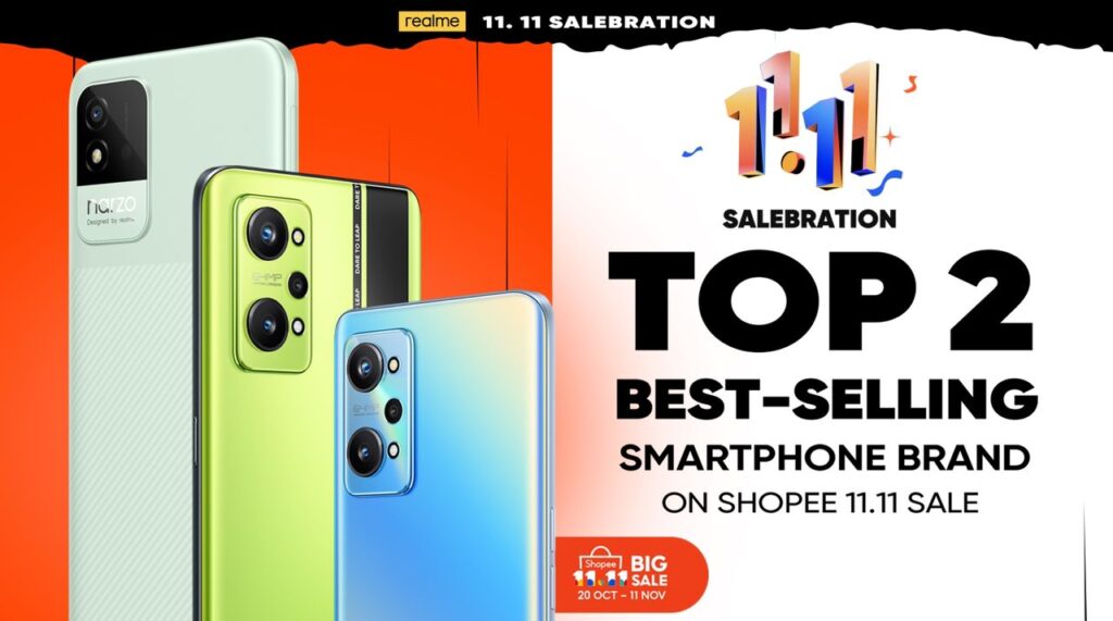 realme Malaysia Achieved Massive Sales Records With Their 11.11 Salebration On Shopee & Lazada