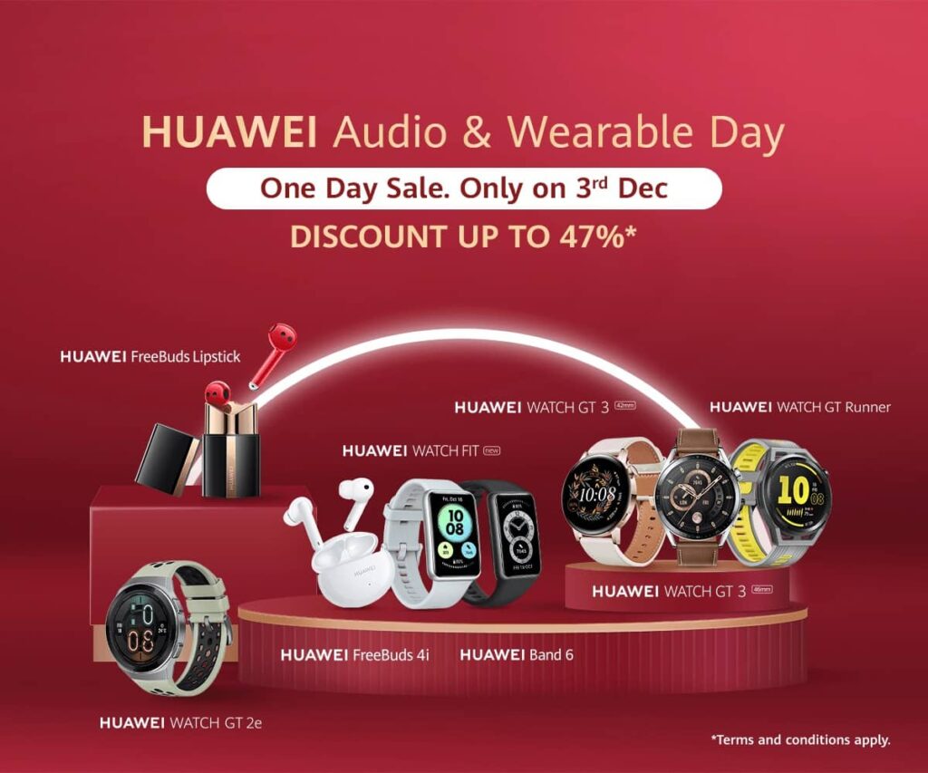 Pre-Order the HUAWEI WATCH GT 3 and HUAWEI FreeBuds Lipstick to Enjoy Free Gifts Worth Up to RM379