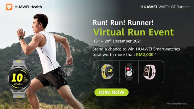 Join HUAWEI’s Virtual Running Event and Stand a Chance to Win The HUAWEI WATCH GT Runner