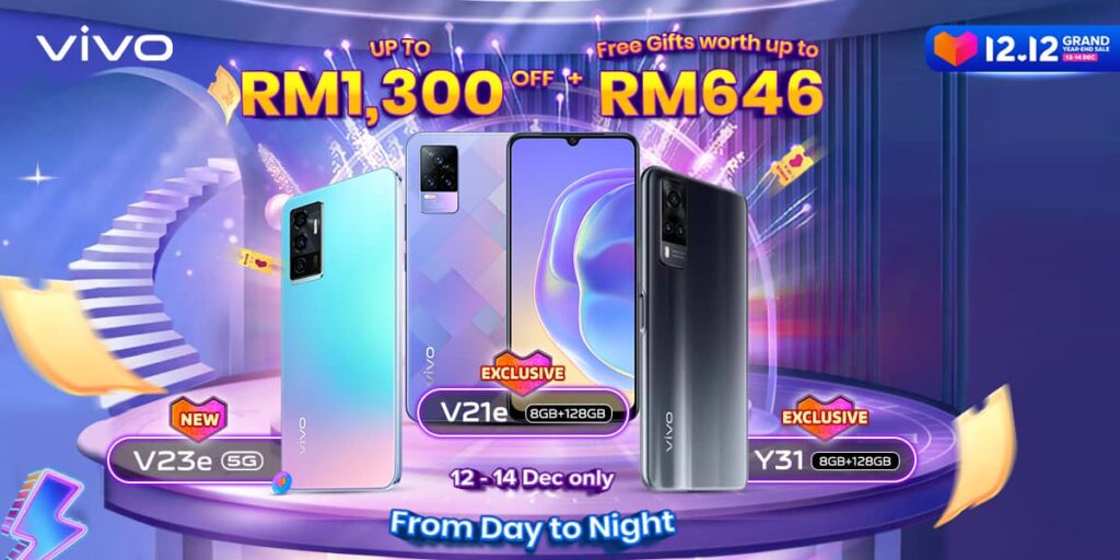 Enjoy Discount Up to RM1300 During vivo X Lazada 12.12 Starting From 12 December