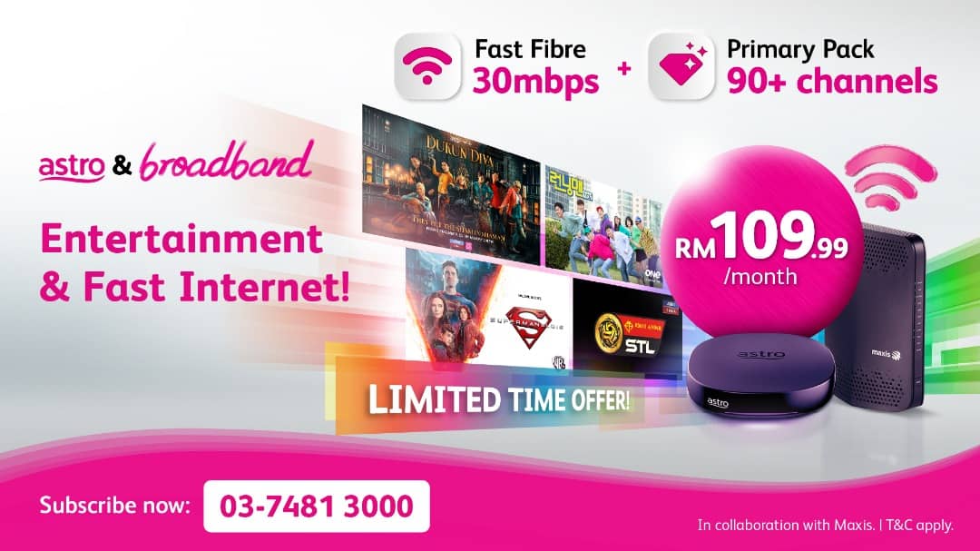 Astro Now Offering Standalone Broadband With Astro Fibre, Speeds Of Up To 800 Mbps￼