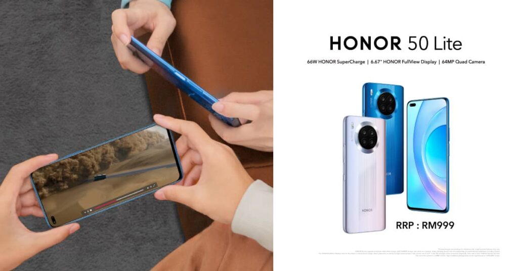 HONOR 50 Lite is The World’s First Smartphone With TÜV Rheinland Hardware-Level Eye Care LCD Certification