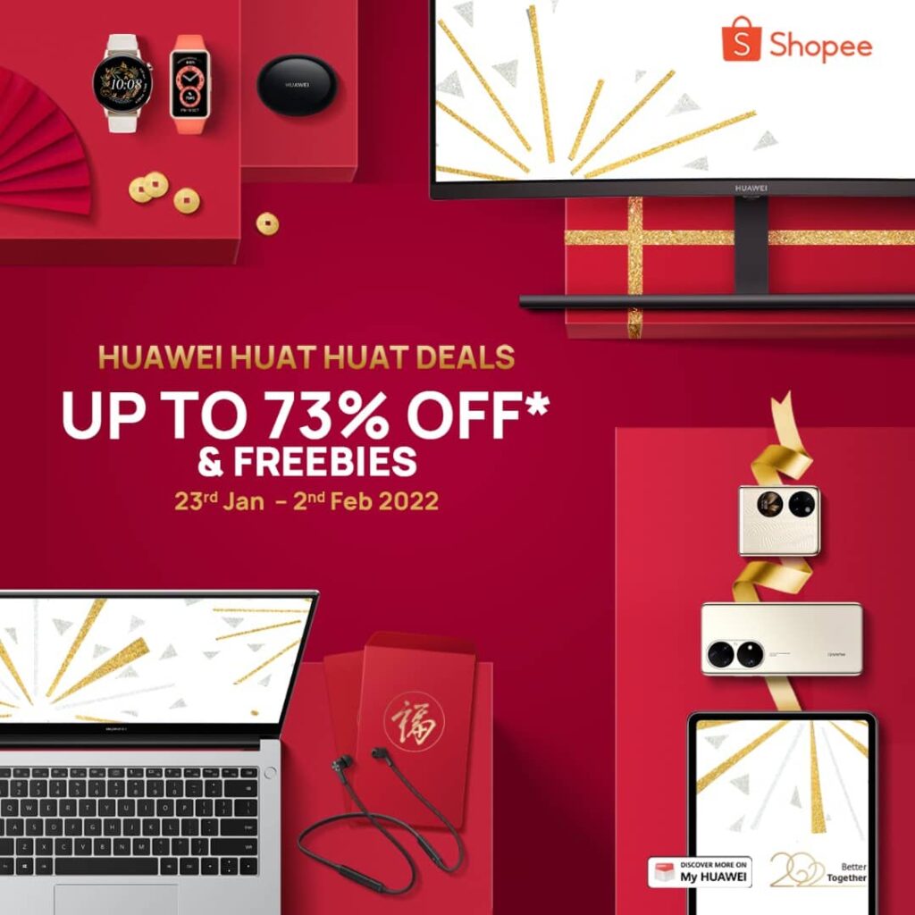 HUAWEI Official Store on Shopee Celebrates Chinese New Year with Amazing Deals