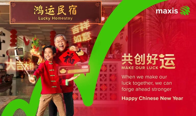 Maxis Rings in CNY With Tradition And Technology