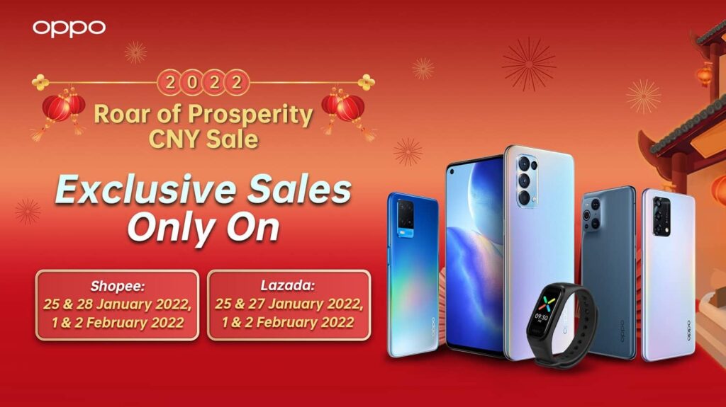 Keep Your Roar Loud This CNY With OPPO’s Range of Products - Save Up to RM400 on Shopee and Lazada