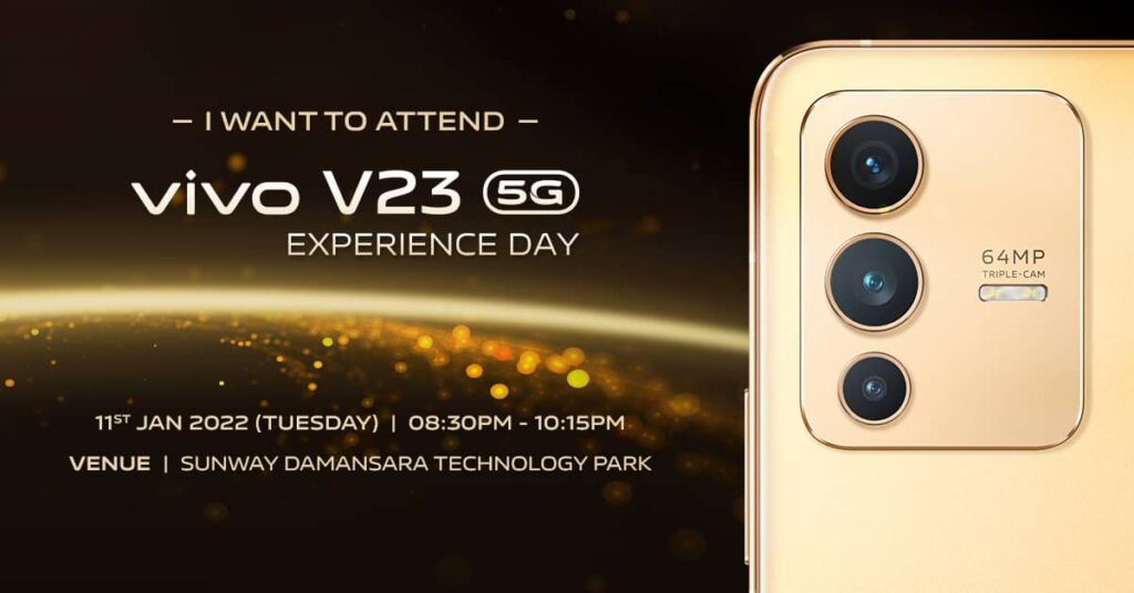 The vivo V23 5G Sunshine Gold Carries a Distinctive Design, Differ from its V-series Peers