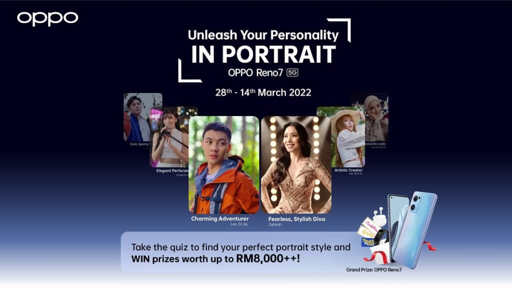 Discover Your Personality in Portrait & Stand to Win Prizes Totaling Up To RM8,000