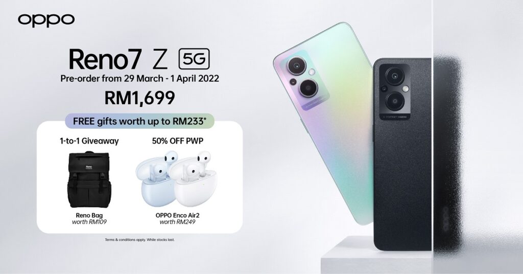OPPO Introduces Reno7 Z 5G - A Professional Portrait Photography 5G Device