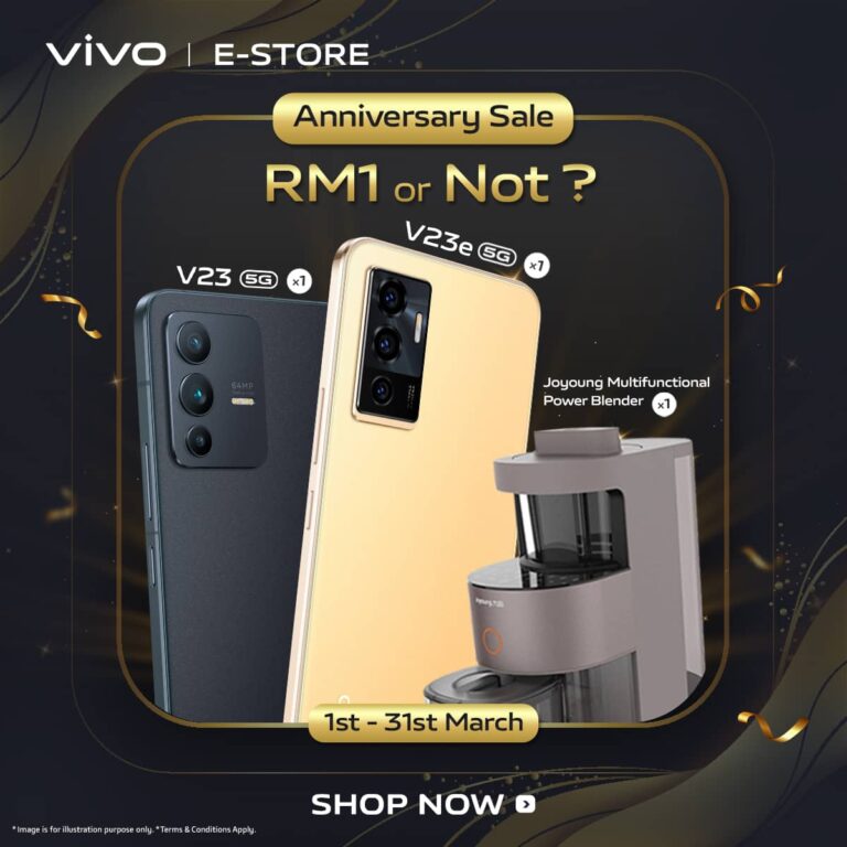 Celebrating vivo E-Store 1 Year Anniversary Sale This March