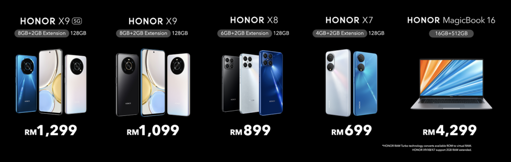 HONOR X9, HONOR X7 and HONOR MagicBook 16 Are Now Officially Up For Grabs Nationwide