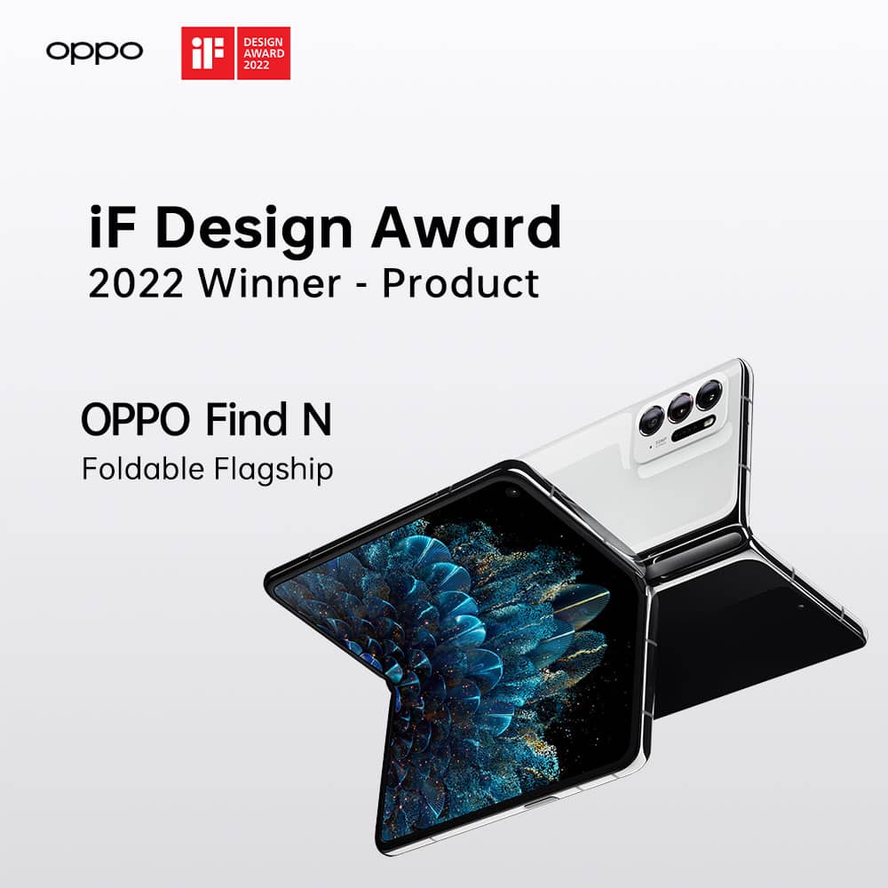 OPPO Recognised at The Prestigious iF Design Awards 2022 For Design Excellence
