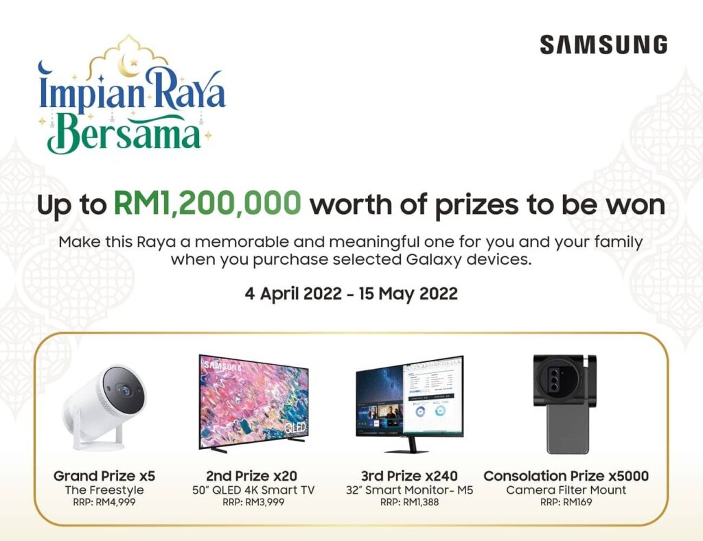 Samsung Malaysia is Giving Away Prizes in its Impian Raya Bersama Campaign