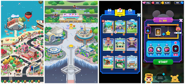 Mobile puzzle game 'Disney POP TOWN' completes its update
