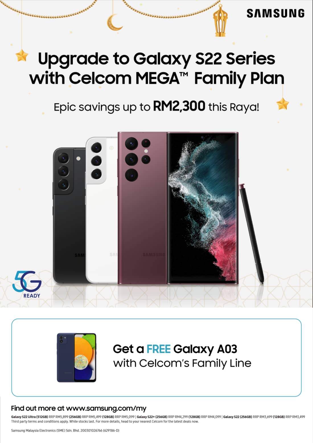 Celebrate Hari Raya With Samsung and Celcom Mega Family Plan