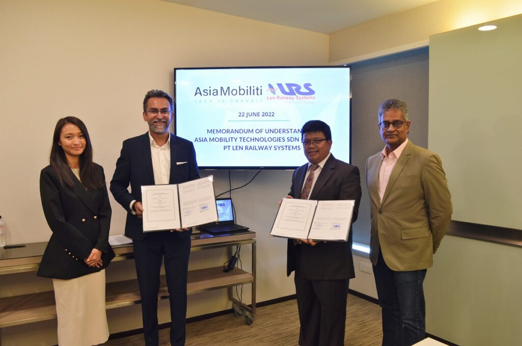 Asia Mobiliti Signs MoU with PT Len Railway Systems to Advance Digitalisation of Public Transit Systems