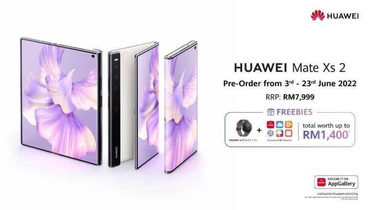HUAWEI Mate Xs 2 is Now Available in Malaysia for Pre-Order
