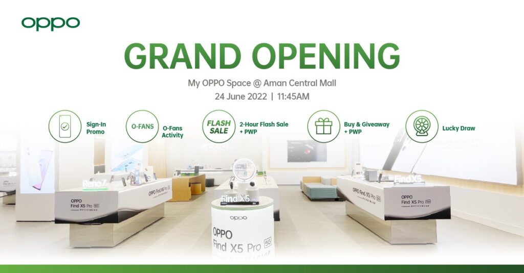 15TH My OPPO Space @ Aman Central Set to Open